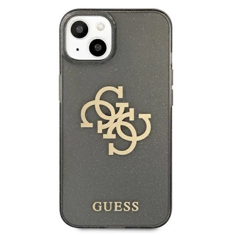 Etui Guess Glitter 4G Big Logo na iPhone 13 mini - czarne