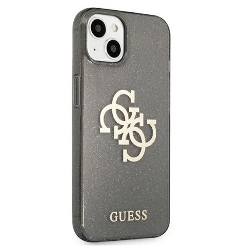 Etui Guess Glitter 4G Big Logo na iPhone 13 mini - czarne