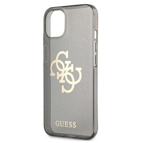 Etui Guess Glitter 4G Big Logo na iPhone 13 mini - czarne