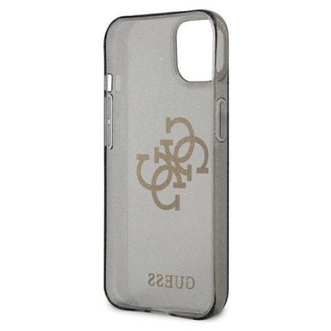 Etui Guess Glitter 4G Big Logo na iPhone 13 mini - czarne
