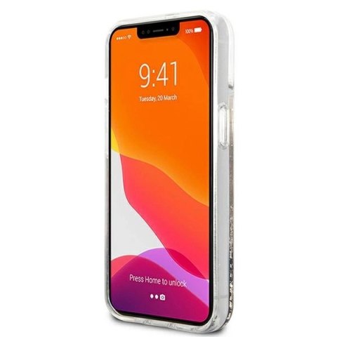 Etui Guess Glitter Charms na iPhone 13 mini - złote