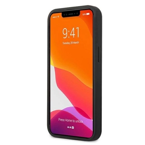Etui Guess Saffiano Strap na iPhone 13 mini 5,4" - czarne
