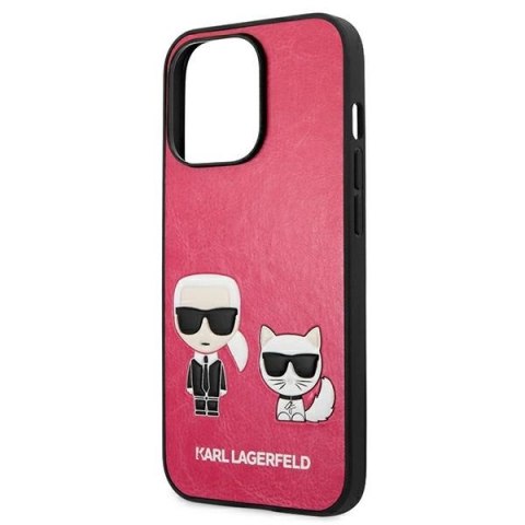Etui Karl Lagerfeld Ikonik Karl&Choupette na iPhone 13 Pro / iPhone 13 - fuksjowe Etui Karl Lagerfeld Ikonik Karl&Choupette na iPhone 13 Pro / iPhone 13 - fuksjowe