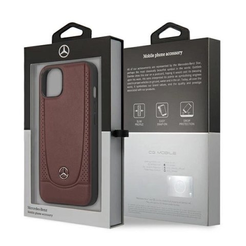 Etui Mercedes Urban Line na iPhone 13 mini - czerwone
