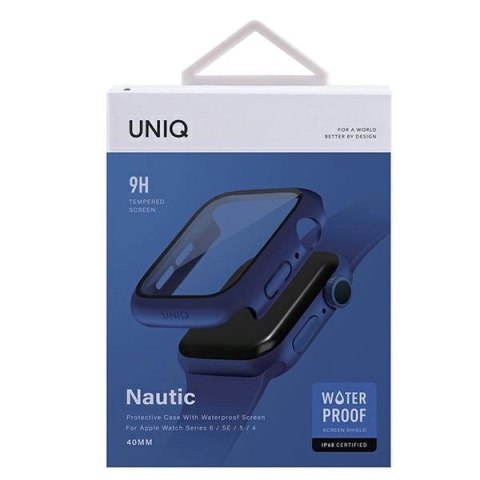 Etui UNIQ Nautic na Apple Watch 4/5/6/SE 40mm - niebieskie Etui UNIQ Nautic na Apple Watch 4/5/6/SE 40mm - niebieskie