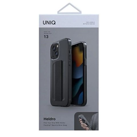 Etui Uniq Heldro na iPhone 13 - szare Etui Uniq Heldro na iPhone 13 - szare