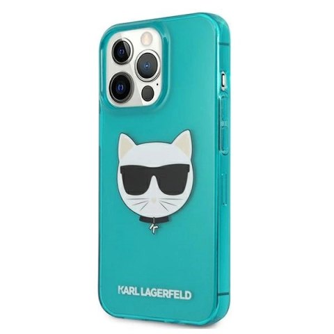 Karl Lagerfeld KLHCP13LCHTRB iPhone 13 Pro / 13 6,1" niebieski/blue hardcase Glitter Choupette Fluo Karl Lagerfeld KLHCP13LCHTRB iPhone 13 Pro / 13 6,1" niebieski/blue hardcase Glitter Choupette Fluo