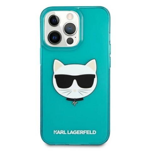 Karl Lagerfeld KLHCP13LCHTRB iPhone 13 Pro / 13 6,1" niebieski/blue hardcase Glitter Choupette Fluo Karl Lagerfeld KLHCP13LCHTRB iPhone 13 Pro / 13 6,1" niebieski/blue hardcase Glitter Choupette Fluo