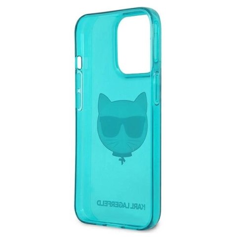 Karl Lagerfeld KLHCP13LCHTRB iPhone 13 Pro / 13 6,1" niebieski/blue hardcase Glitter Choupette Fluo Karl Lagerfeld KLHCP13LCHTRB iPhone 13 Pro / 13 6,1" niebieski/blue hardcase Glitter Choupette Fluo