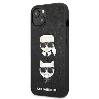 Karl Lagerfeld KLHCP13SSAKICKCBK iPhone 13 mini 5,4" czarny/black hardcase Saffiano Karl & Choupette