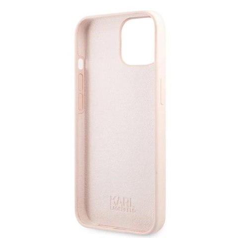 Karl Lagerfeld KLHCP13SSSKCI iPhone 13 mini 5,4" hardcase jasno różowy/light pink Silicone Karl & Choupette Karl Lagerfeld KLHCP13SSSKCI iPhone 13 mini 5,4" hardcase jasno różowy/light pink Silicone Karl & Choupette