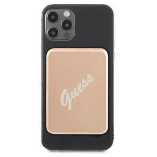 Powerbank indukcyjny Guess 3000mAh 5W z MagSafe - złoty