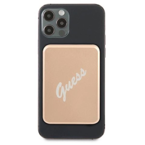 Powerbank indukcyjny Guess 3000mAh 5W z MagSafe - złoty Powerbank indukcyjny Guess 3000mAh 5W z MagSafe - złoty