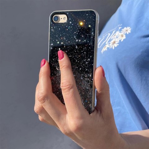 Star Glitter etui pokrowiec do iPhone 13 Pro Max błyszcząca brokatowa obudowa czarny Star Glitter etui pokrowiec do iPhone 13 Pro Max błyszcząca brokatowa obudowa czarny