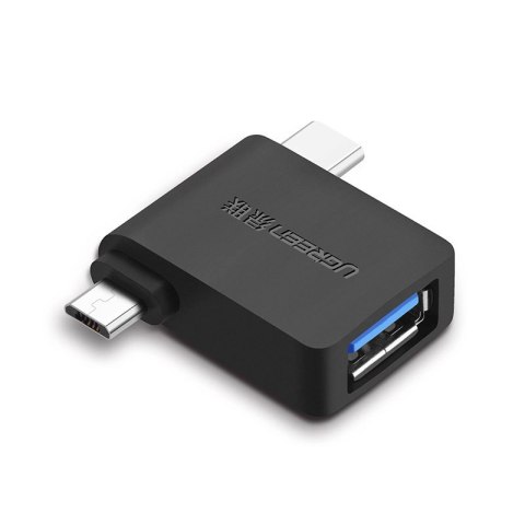 Ugreen adapter przejściówka OTG USB USB 3.2 Gen 1 (5Gbps) - USB Typ C / micro USB czarny (30453) Ugreen adapter przejściówka OTG USB USB 3.2 Gen 1 (5Gbps) - USB Typ C / micro USB czarny (30453)