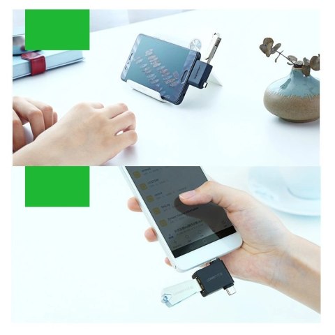 Ugreen adapter przejściówka OTG USB USB 3.2 Gen 1 (5Gbps) - USB Typ C / micro USB czarny (30453) Ugreen adapter przejściówka OTG USB USB 3.2 Gen 1 (5Gbps) - USB Typ C / micro USB czarny (30453)
