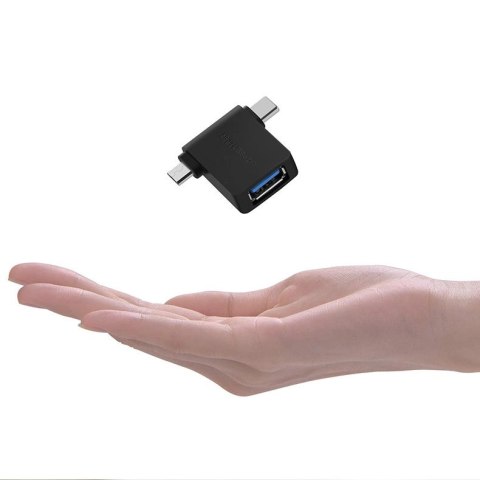 Ugreen adapter przejściówka OTG USB USB 3.2 Gen 1 (5Gbps) - USB Typ C / micro USB czarny (30453) Ugreen adapter przejściówka OTG USB USB 3.2 Gen 1 (5Gbps) - USB Typ C / micro USB czarny (30453)