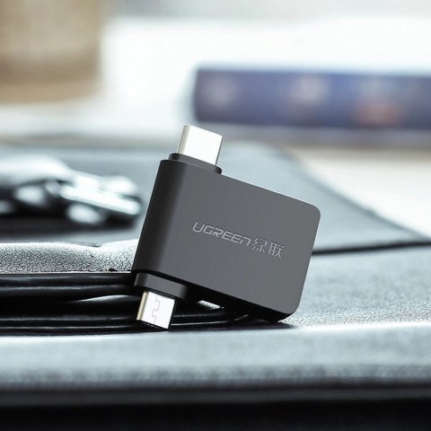 Ugreen adapter przejściówka OTG USB USB 3.2 Gen 1 (5Gbps) - USB Typ C / micro USB czarny (30453) Ugreen adapter przejściówka OTG USB USB 3.2 Gen 1 (5Gbps) - USB Typ C / micro USB czarny (30453)