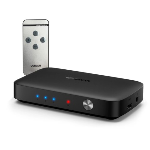 Ugreen przełącznik rozdzielacz splitter switch HDMI - 3x HDMI 4K 30Hz czarny (CM332 80125) Ugreen przełącznik rozdzielacz splitter switch HDMI - 3x HDMI 4K 30Hz czarny (CM332 80125)
