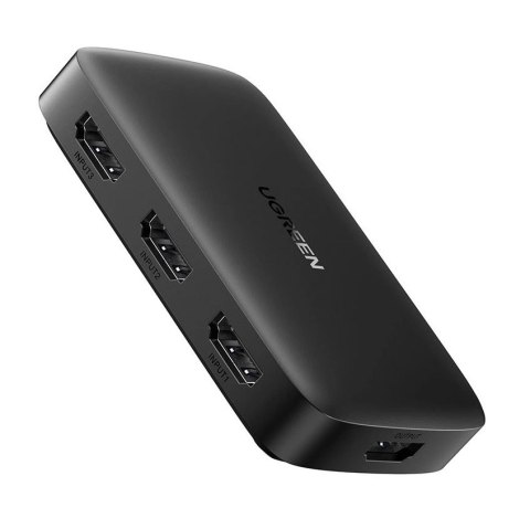 Ugreen przełącznik rozdzielacz splitter switch HDMI - 3x HDMI 4K 30Hz czarny (CM332 80125) Ugreen przełącznik rozdzielacz splitter switch HDMI - 3x HDMI 4K 30Hz czarny (CM332 80125)