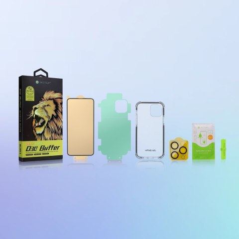 Bestsuit 6w1 zestaw do iPhone 11 Pro Max etui / szkło hartowane flexi / folia na tył / szkło na aparat / ściereczki / aplikator Bestsuit 6w1 zestaw do iPhone 11 Pro Max etui / szkło hartowane flexi / folia na tył / szkło na aparat / ściereczki / aplikator