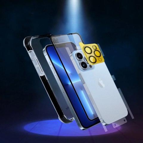 Bestsuit 6w1 zestaw do iPhone 13 mini etui / szkło hartowane flexi / folia na tył / szkło na aparat / ściereczki / aplikator (D3 Bestsuit 6w1 zestaw do iPhone 13 mini etui / szkło hartowane flexi / folia na tył / szkło na aparat / ściereczki / aplikator (D3