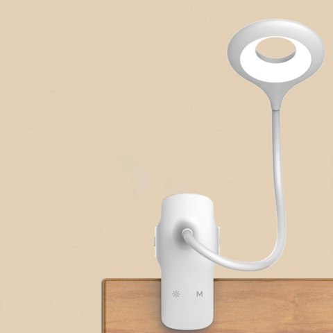 Bezprzewodowa lampka LED do czytania z klipsem + kabel micro USB biały Bezprzewodowa lampka LED do czytania z klipsem + kabel micro USB biały