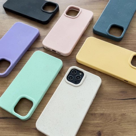 Eco Case etui do iPhone 12 silikonowy pokrowiec obudowa do telefonu żółty Eco Case etui do iPhone 12 silikonowy pokrowiec obudowa do telefonu żółty