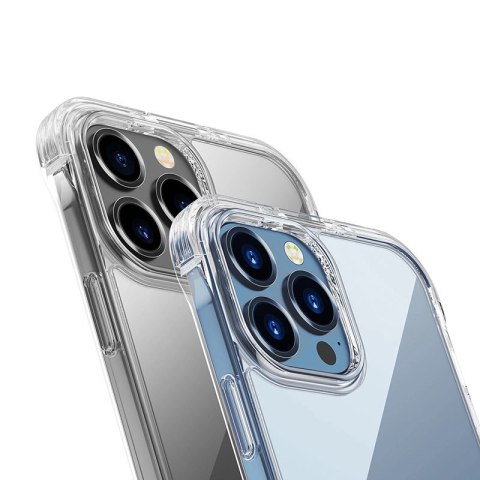 Joyroom Magnetic Defender magnetyczne etui do iPhone 13 Pro pancerny pokrowiec z haczykami podstawką przezroczysty (kompatybilne Joyroom Magnetic Defender magnetyczne etui do iPhone 13 Pro pancerny pokrowiec z haczykami podstawką przezroczysty (kompatybilne