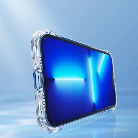 Joyroom Magnetic Defender magnetyczne etui do iPhone 13 Pro pancerny pokrowiec z haczykami podstawką przezroczysty (kompatybilne Joyroom Magnetic Defender magnetyczne etui do iPhone 13 Pro pancerny pokrowiec z haczykami podstawką przezroczysty (kompatybilne