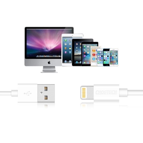 Kabel Choetech IP0027 USB-A - Lightning MFi 1.8m - biały Kabel Choetech IP0027 USB-A - Lightning MFi 1.8m - biały