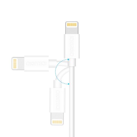 Kabel Choetech IP0027 USB-A - Lightning MFi 1.8m - biały Kabel Choetech IP0027 USB-A - Lightning MFi 1.8m - biały