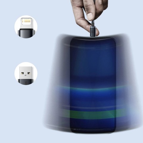 Baseus Crystal Shine Series kabel przewód USB do szybkiego ładowania i transferu danych USB Typ A - Lightning 2,4A 1,2m niebiesk Baseus Crystal Shine Series kabel przewód USB do szybkiego ładowania i transferu danych USB Typ A - Lightning 2,4A 1,2m niebiesk