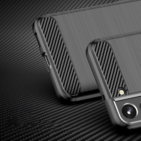Carbon Case elastyczne etui pokrowiec Samsung Galaxy S22+ (S22 Plus) czarny Carbon Case elastyczne etui pokrowiec Samsung Galaxy S22+ (S22 Plus) czarny