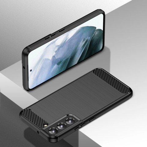 Carbon Case elastyczne etui pokrowiec Samsung Galaxy S22+ (S22 Plus) czarny Carbon Case elastyczne etui pokrowiec Samsung Galaxy S22+ (S22 Plus) czarny