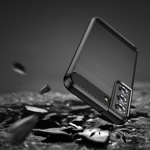 Carbon Case elastyczne etui pokrowiec Samsung Galaxy S22+ (S22 Plus) czarny Carbon Case elastyczne etui pokrowiec Samsung Galaxy S22+ (S22 Plus) czarny