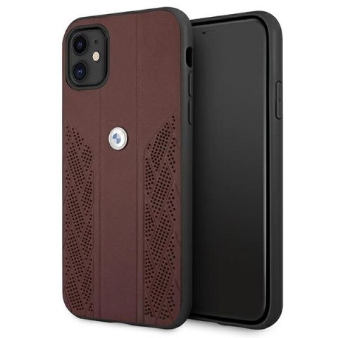 Etui BMW Leather Curve Perforate na iPhone 11 / Xr - czerwone Etui BMW Leather Curve Perforate na iPhone 11 / Xr - czerwone