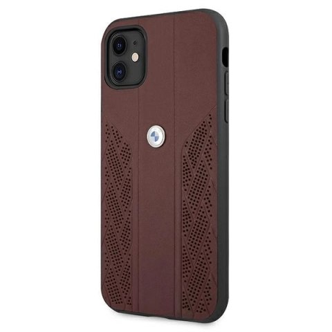 Etui BMW Leather Curve Perforate na iPhone 11 / Xr - czerwone Etui BMW Leather Curve Perforate na iPhone 11 / Xr - czerwone