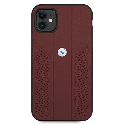 Etui BMW Leather Curve Perforate na iPhone 11 / Xr - czerwone Etui BMW Leather Curve Perforate na iPhone 11 / Xr - czerwone