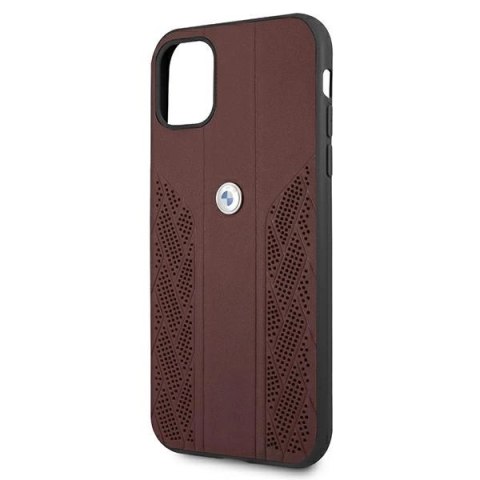 Etui BMW Leather Curve Perforate na iPhone 11 / Xr - czerwone Etui BMW Leather Curve Perforate na iPhone 11 / Xr - czerwone