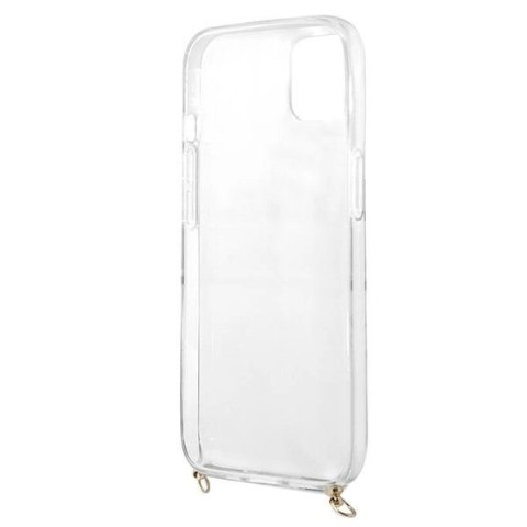 Etui Guess Leopard na iPhone 13 mini - jasnobrązowe