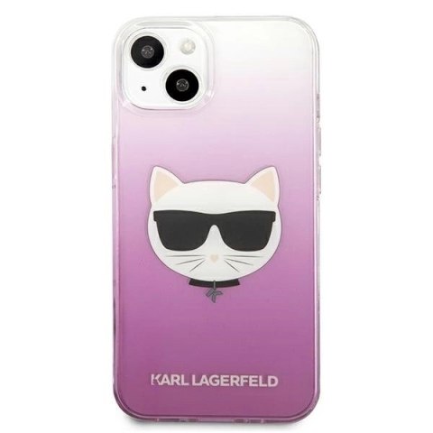 Etui Karl Lagerfeld Choupette Head na iPhone 13 mini - różowe Etui Karl Lagerfeld Choupette Head na iPhone 13 mini - różowe