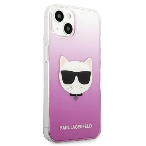 Etui Karl Lagerfeld Choupette Head na iPhone 13 mini - różowe Etui Karl Lagerfeld Choupette Head na iPhone 13 mini - różowe