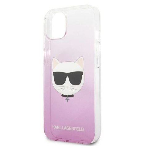 Etui Karl Lagerfeld Choupette Head na iPhone 13 mini - różowe Etui Karl Lagerfeld Choupette Head na iPhone 13 mini - różowe