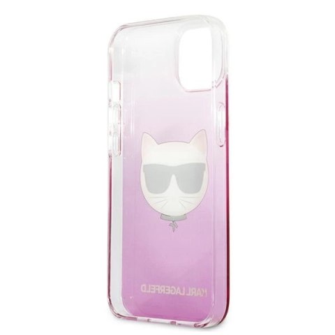 Etui Karl Lagerfeld Choupette Head na iPhone 13 mini - różowe Etui Karl Lagerfeld Choupette Head na iPhone 13 mini - różowe