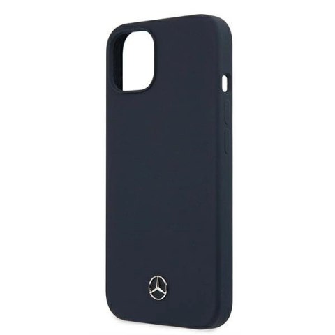 Etui Mercedes Silicone Line na iPhone 13 mini - granatowe