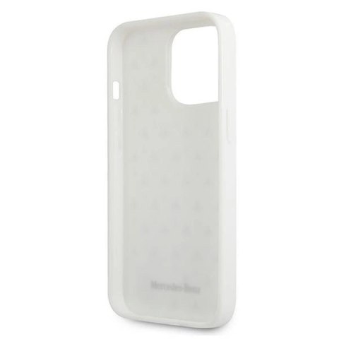 Etui Mercedes Silver Stars Pattern na iPhone 13 Pro Max - białe