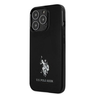 Etui U.S. Polo Assn. Horses Logo na iPhone 13 Pro Max - czarne