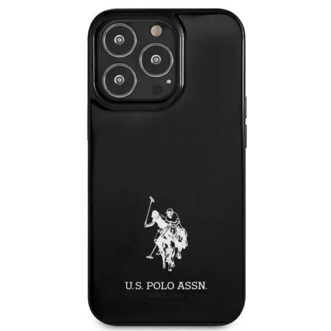 Etui U.S. Polo Assn. Horses Logo na iPhone 13 Pro / iPhone 13 - czarne Etui U.S. Polo Assn. Horses Logo na iPhone 13 Pro / iPhone 13 - czarne