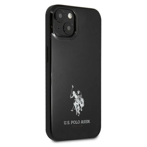 Etui U.S. Polo Assn. Horses Logo na iPhone 13 - czarne
